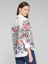 Cargar imagen en el visor de la galería, CAMISA LINO DIBUJO ARBOL FLORES
