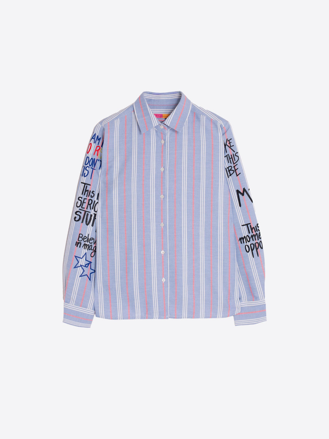 CAMISA RAYAS AZUL GRAFITI
