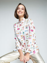 Cargar imagen en el visor de la galería, CAMISA TEA CERILLAS SEDA PRINT
