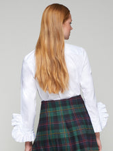 Cargar imagen en el visor de la galería, CAMISA VOLANTES XL BLANCO STRECH

