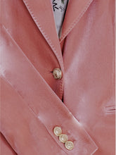 Cargar imagen en el visor de la galería, CHAQUETA DE TERCIOPELO ROSA EMPOLVADO
