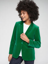 Cargar imagen en el visor de la galería, CHAQUETA DE TERCIOPELO VERDE
