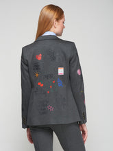 Cargar imagen en el visor de la galería, CHAQUETA HELEN GRAFFITI GRIS ESTRUCTURA
