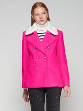 Cargar imagen en el visor de la galería, CHAQUETA MARINERA ROSA CUELLO BORREGUITO
