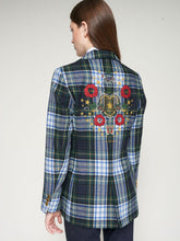 Cargar imagen en el visor de la galería, CHAQUETA ROCK EMB ESCOCES VERDE ORO
