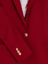 Cargar imagen en el visor de la galería, CHAQUETA ROJO CON FORRO ESTAMPADO
