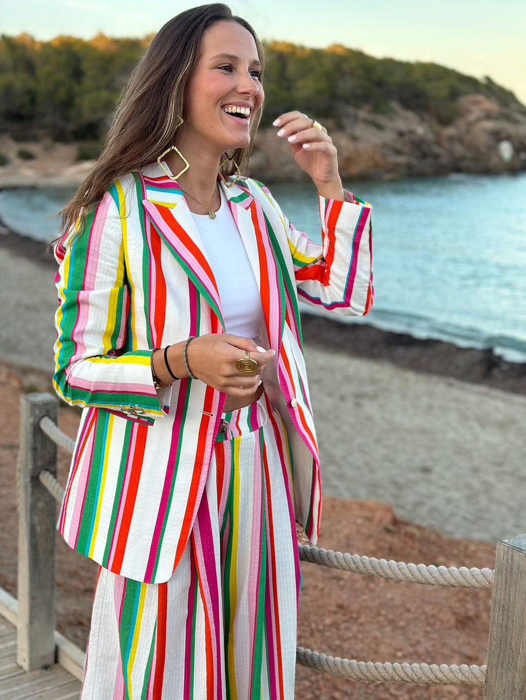 CHAQUETA SOPHIA RAYA SEERSUCKER MULTICOLOR