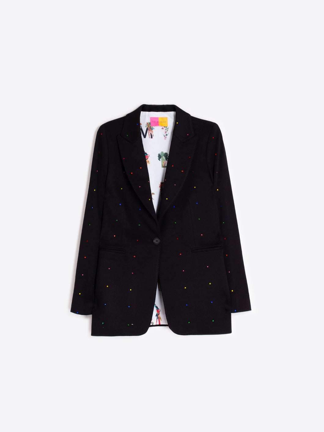 CHAQUETA NEGRA STRASS