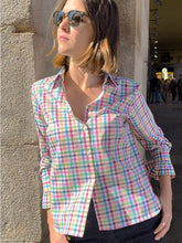 Cargar imagen en el visor de la galería, CAMISA ALBA VICHY MULTICOLOR
