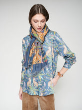 Cargar imagen en el visor de la galería, FOULARD LEOPARDOS Y PALMERAS
