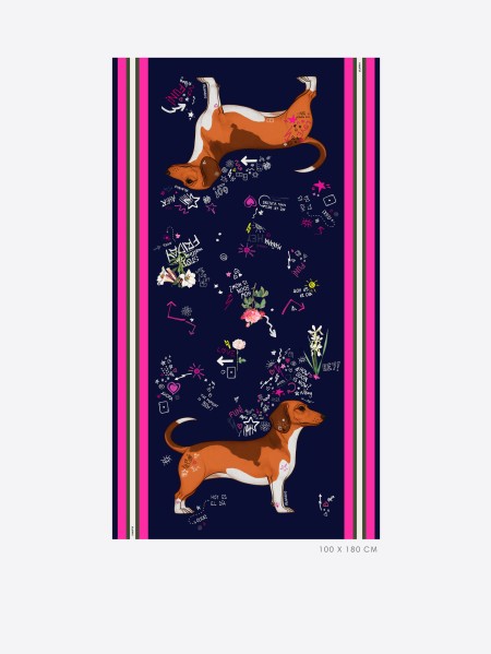 FOULARD PERRO SALCHICHA QUIRKY