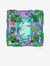 Cargar imagen en el visor de la galería, FOULARD PISCINA SEDA
