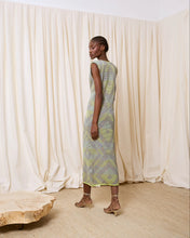 Cargar imagen en el visor de la galería, Vestido lurex multicolor verde
