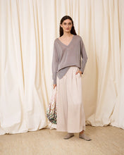 Cargar imagen en el visor de la galería, Jersey doble pico lurex plata
