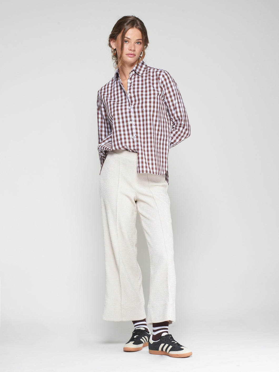 PANTALON BETTINA PANA CONFORT CRUDO