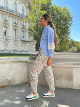 Cargar imagen en el visor de la galería, PANTALON CARGO PANA FLORES

