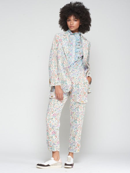 PANTALON CARGO PANA FLORES