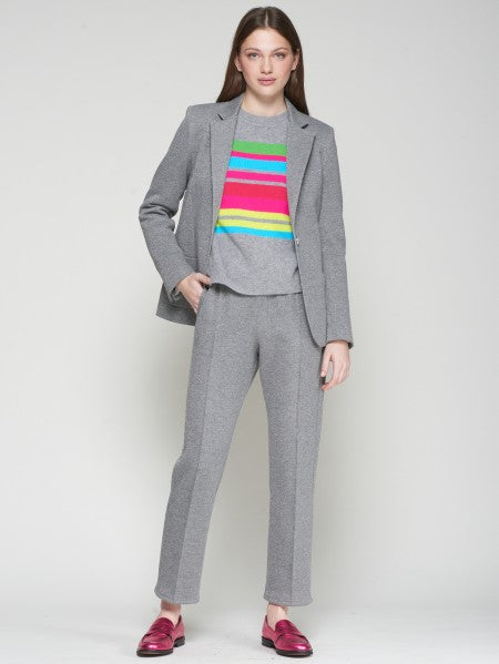 PANTALON CLARISE GRIS PUNTO PLATA
