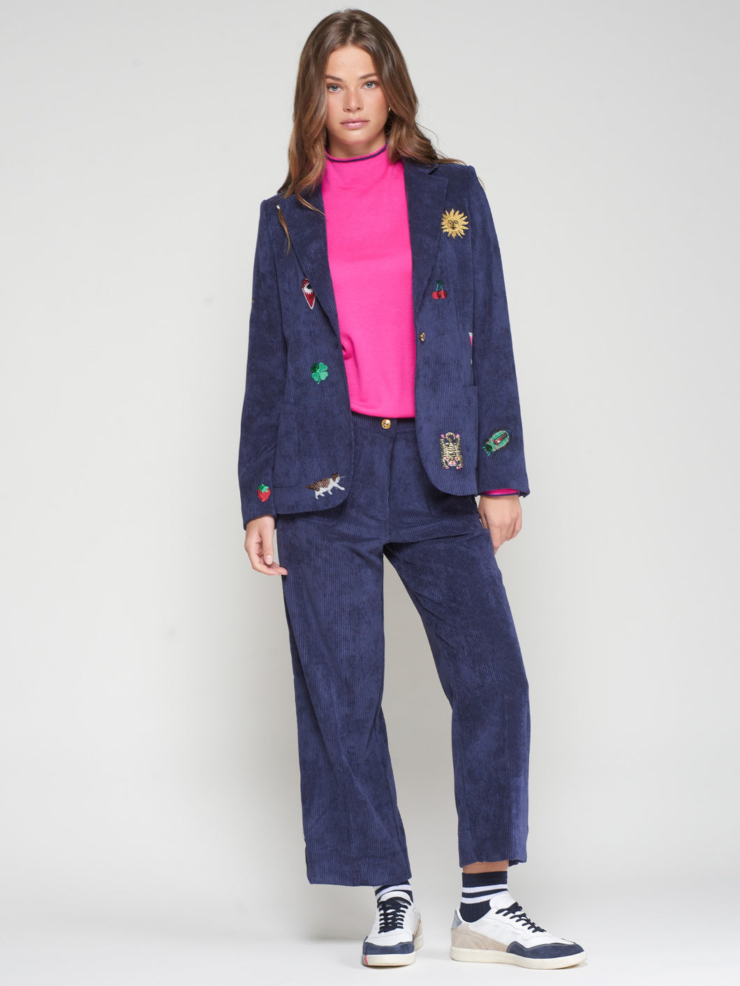 PANTALON RECTO PANA MARINO BOLSILLOS