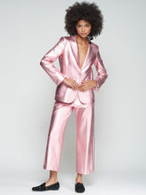 Cargar imagen en el visor de la galería, PANTALON ROSA METALIZADO STRETCH
