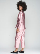 Cargar imagen en el visor de la galería, PANTALON ROSA METALIZADO STRETCH
