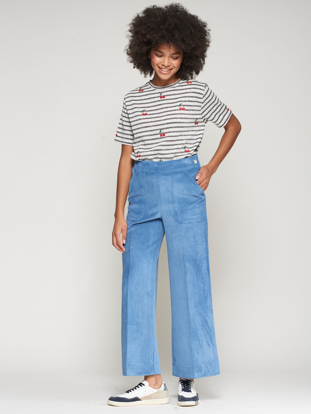 PANTALON MURIEL PANA AZULADO