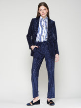Cargar imagen en el visor de la galería, PANTALON TIFFANY TERCP MARINO LENTEJUELAS
