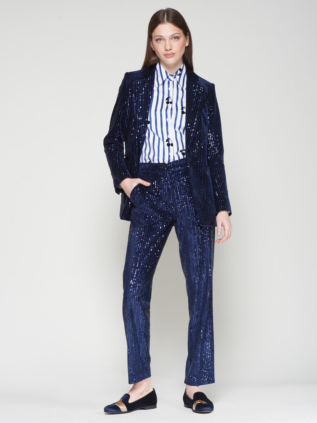 PANTALON TIFFANY TERCP MARINO LENTEJUELAS