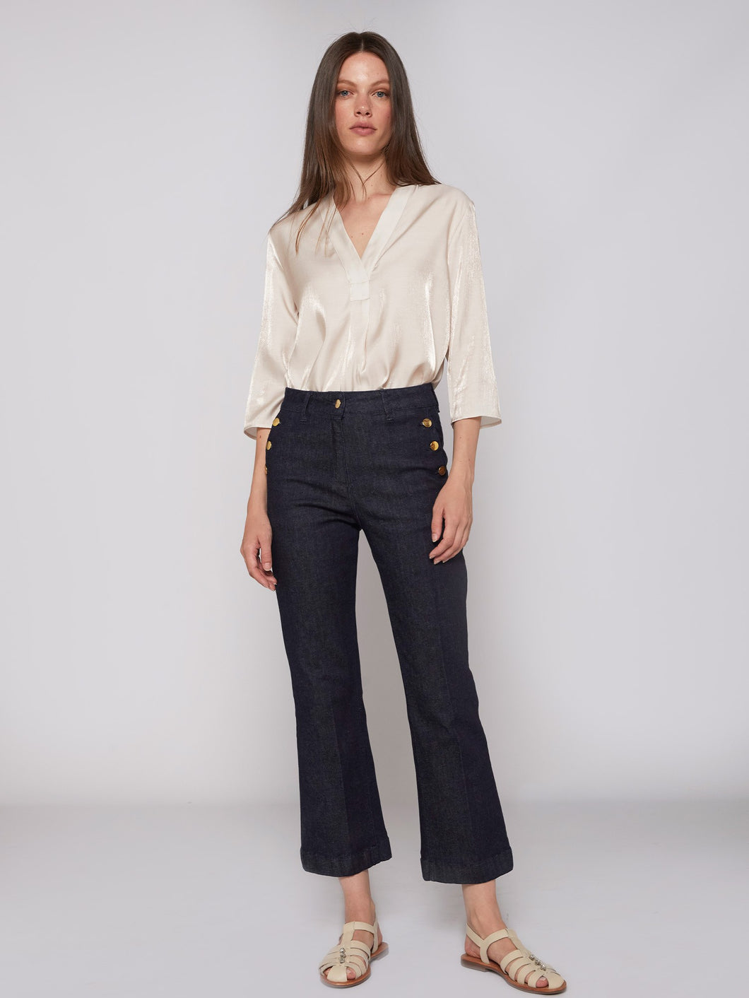 PANTALÓN AMELIE VAQUERO DENIM OSCURO