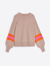 Cargar imagen en el visor de la galería, PUNTO BALLON SLEEVE STRIPES BG NEON PINK NEON ORANGE
