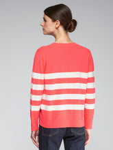 Cargar imagen en el visor de la galería, PUNTO CARDIGAN RAYAS ORANGE KN
