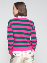Cargar imagen en el visor de la galería, PUNTO FABIOLA SEQUINS STRIPES PINK GREEN
