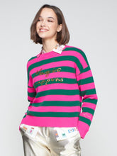 Cargar imagen en el visor de la galería, PUNTO FABIOLA SEQUINS STRIPES PINK GREEN
