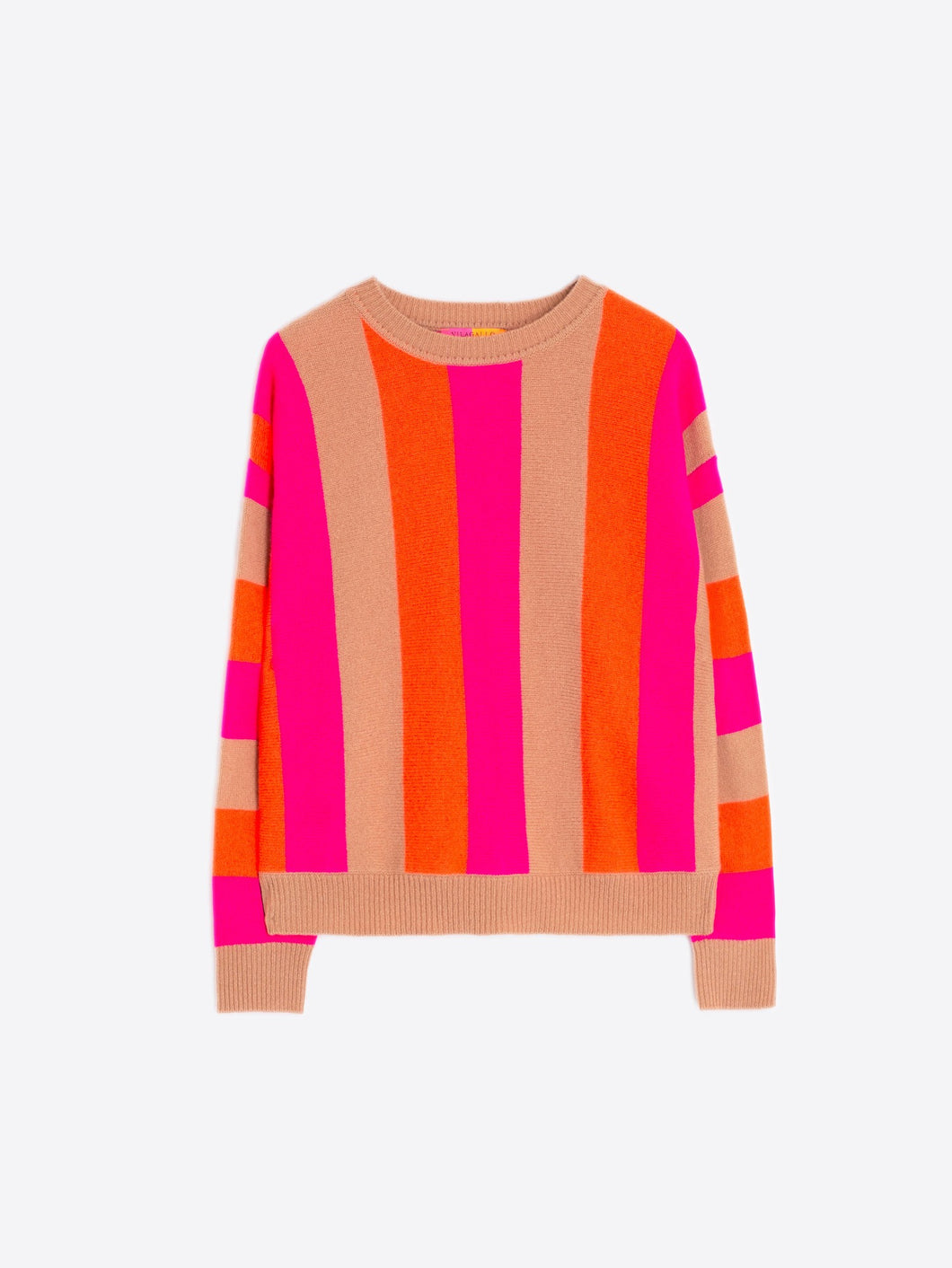 PUNTO FABIOLA VERTICAL STRIPES BG ORANGE PINK