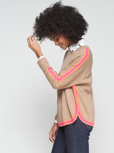 JERSEY BEIGE RIBETES