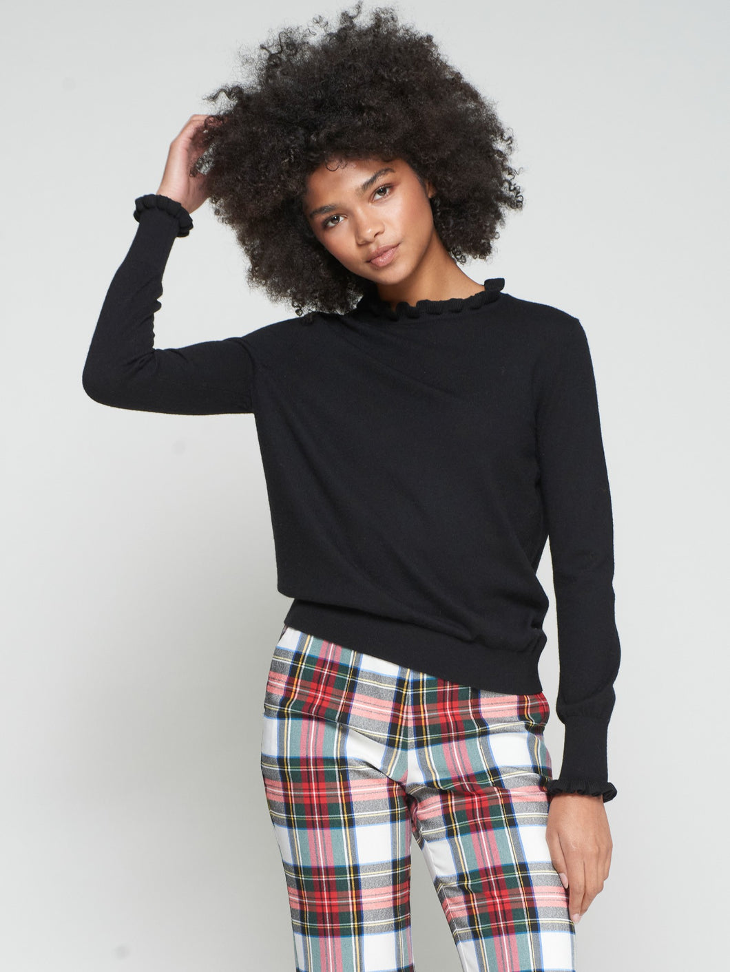PUNTO JERSEY VOLANTES BLACK